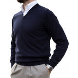 Alan Paine Long Sleeve V Neck