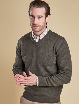 Alan Paine Long Sleeve V Neck