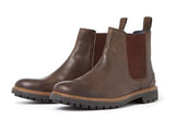 Chatham Chirk - Dark Tan Premium Leather Chelsea Boots